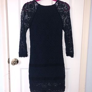 Juicy Couture Size 0 blue lace dress